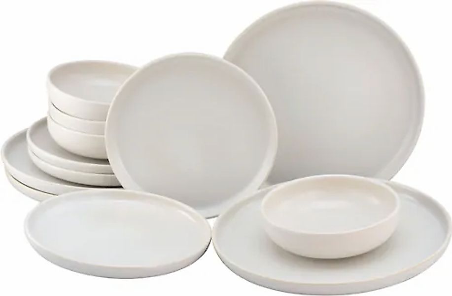 CreaTable Tafelservice »Uno«, (Set, 12 tlg.), weiche, harmonisch ausbalanci günstig online kaufen