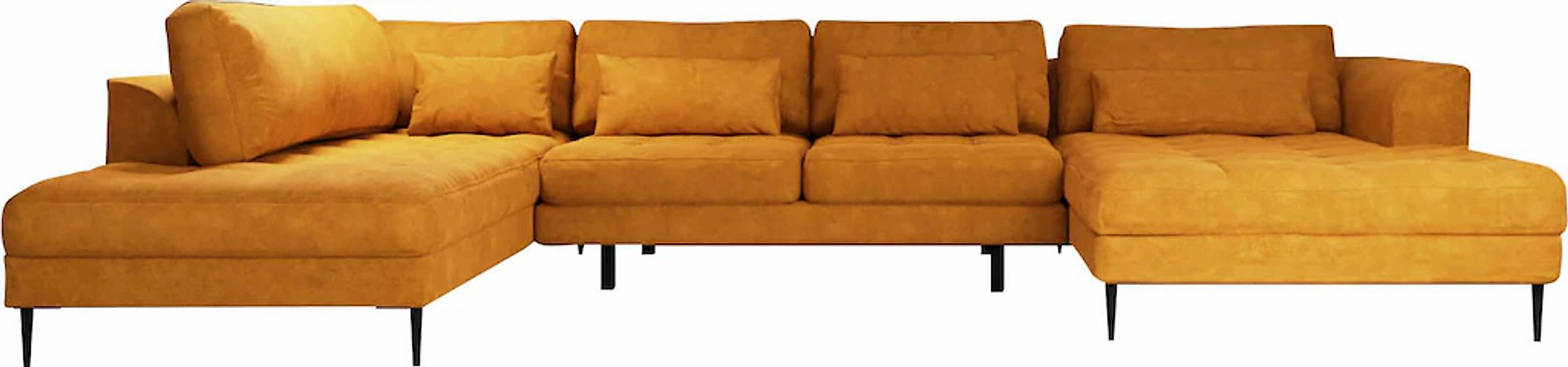 TRENDMANUFAKTUR Wohnlandschaft "Luzi, gemütliches Sofa, extra viel Platz, v günstig online kaufen