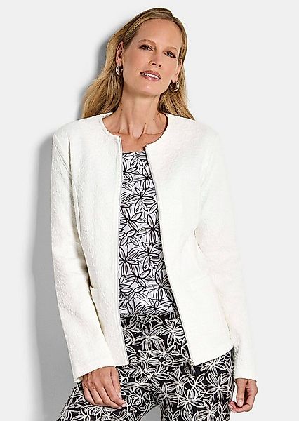 GOLDNER Shirtjacke Elegante Baumwolljacke mit Struktur Strukturjacke mit Ru günstig online kaufen