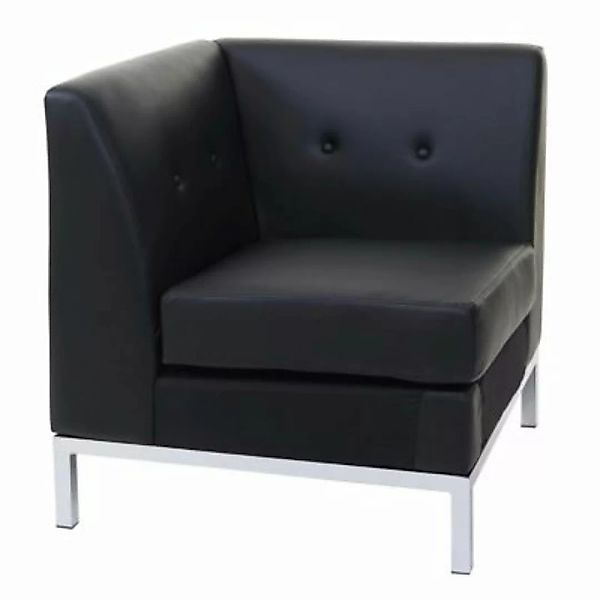 HWC Mendler Sessel, Modular-Sofa Eckteil schwarz günstig online kaufen
