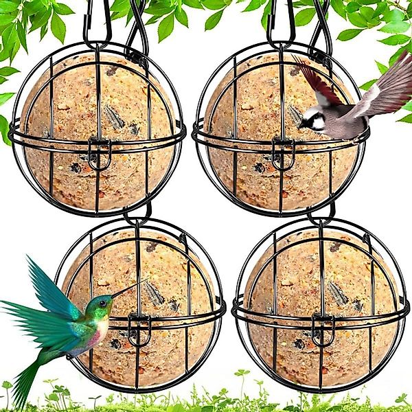 LuxusKollektion Vogelhaus Meisenknödelhalter 4 Stück Vogelfutterspender günstig online kaufen