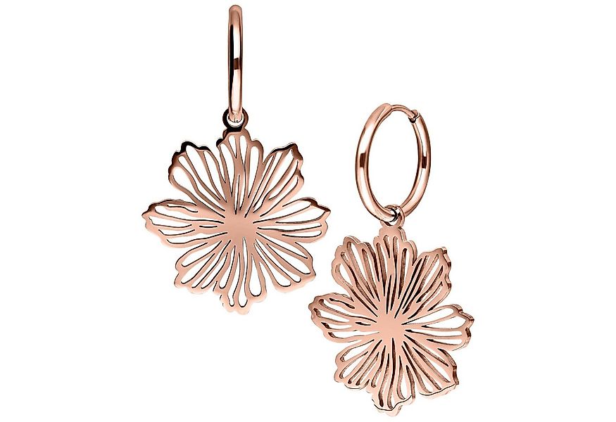 Wildcat Paar Ohrhänger Fine Flower Hoops - Roségold, Chirurgenstahl 316L - günstig online kaufen