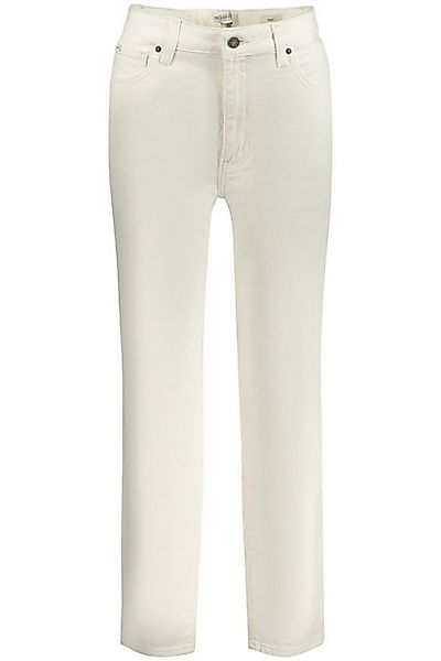 GUESS JEANS 5-Pocket-Jeans Damen Mom-Jeans Weiß: Modischer Denim mit Logo & günstig online kaufen