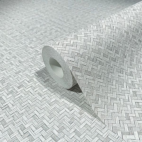 Marburg Vliestapete Tapete Fischgratmuster Klein, geprägt, günstig online kaufen