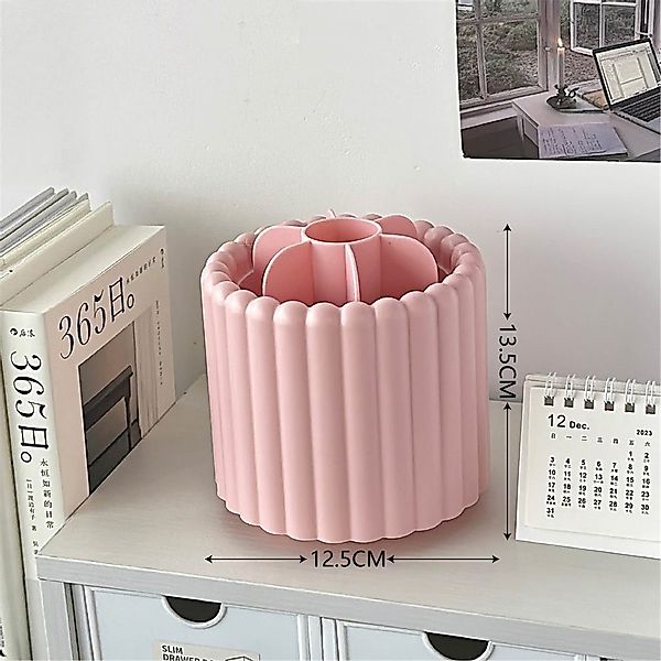 RWEUOQ Organizer Aufbewahrungsbox Zylindrischer Make-up-Pinselhalter Drehba günstig online kaufen