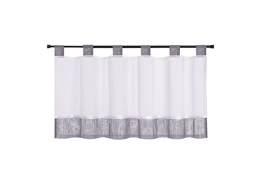 Joyswahl Scheibengardine (1 St), Schlaufen, transparent, Leinenoptik Landha günstig online kaufen