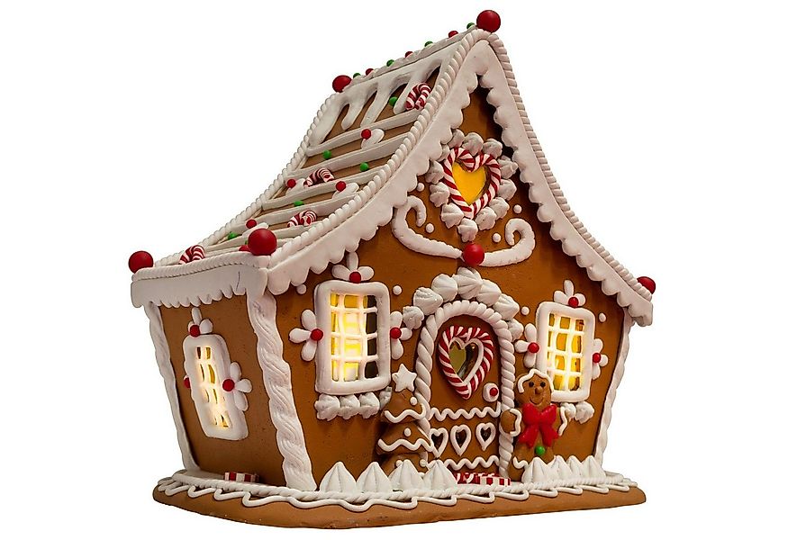 Christmas Paradise Weihnachtshaus Lebkuchenhaus mit LED 22 cm, Weihnachtsde günstig online kaufen
