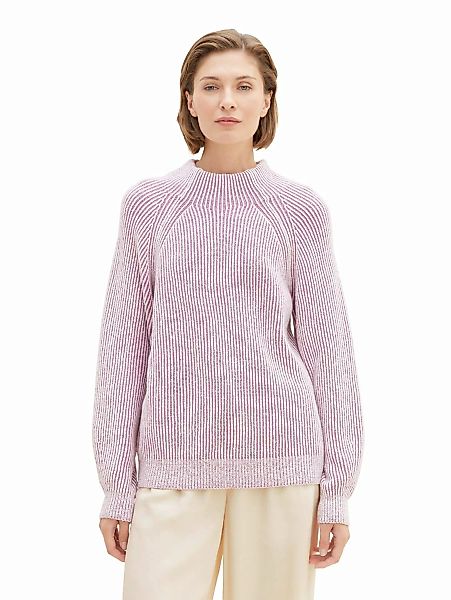 Tom Tailor Damen Pullover KNIT STRIPED - Relaxed Fit günstig online kaufen