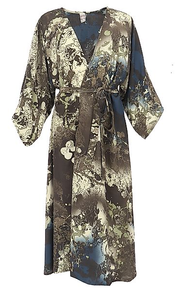 Guru-Shop Kimono Kimonokleid, seidig glänzender Boho günstig online kaufen