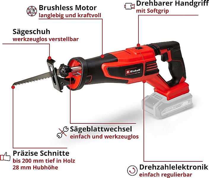 Einhell Akku-Säbelsäge Säbelsäge TP-AP 18/28 Li günstig online kaufen