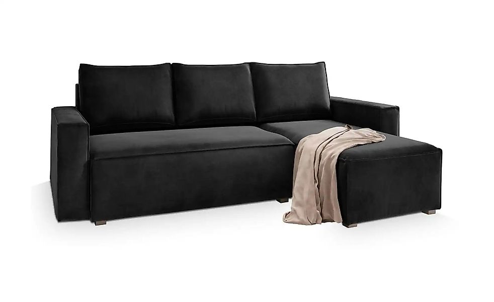 MASSENO Ecksofa mit Schlaffunktion Siles ¦ schwarz ¦ Maße (cm): B: 230 H: 8 günstig online kaufen