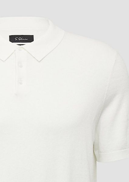 s.Oliver BLACK LABEL Strickpullover Weiches Strick-Poloshirt günstig online kaufen