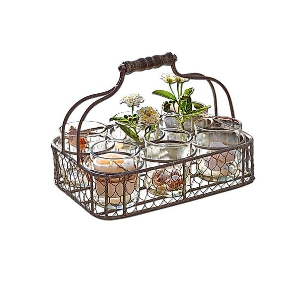 Mirabeau Windlicht Windlichthalter Vichère grau günstig online kaufen
