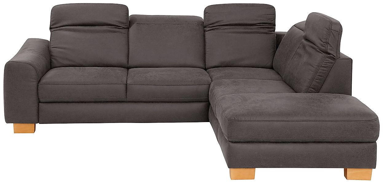 Home affaire Ecksofa "Dundee L-Form", wahlweise mit Kopfteilverstellung und günstig online kaufen