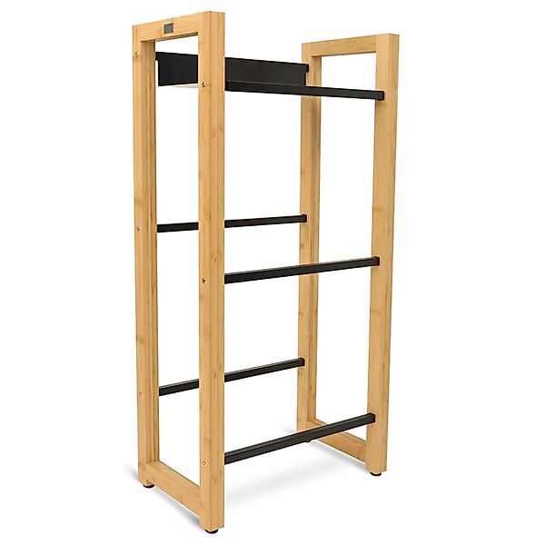 holz4home® Kastenständer Getränkekistenregal aus Bambus I Kistenregal Metal günstig online kaufen