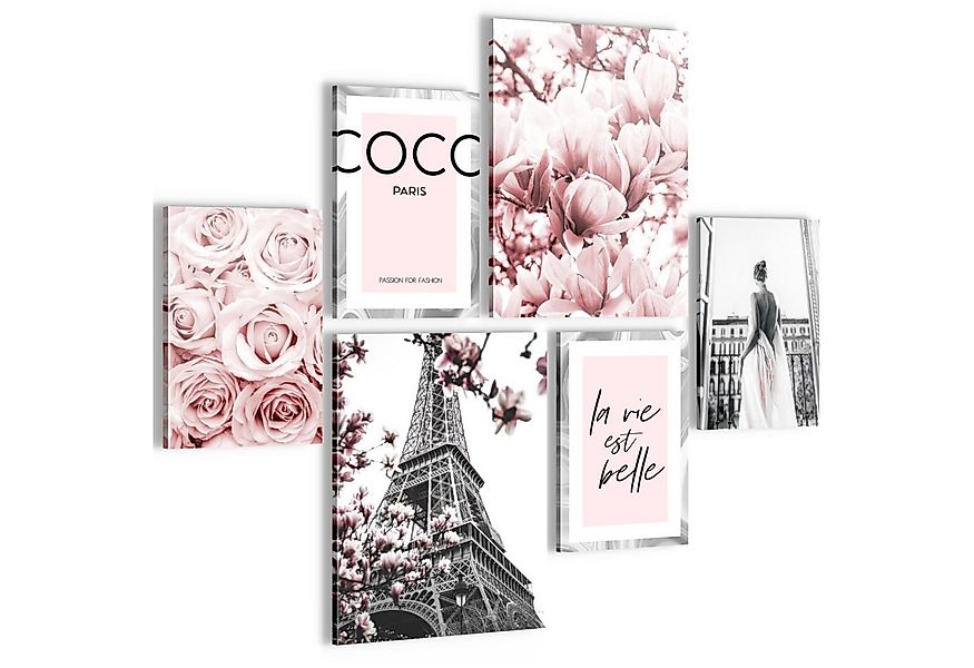 Novart Wandbild Wandbilder Fashion AUFHÄNGFERTIG Mädchen Teenager Paris 100 günstig online kaufen