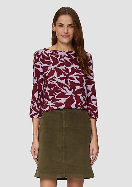 s.Oliver 3/4-Arm-Shirt Shirt mit All-over-Print aus günstig online kaufen