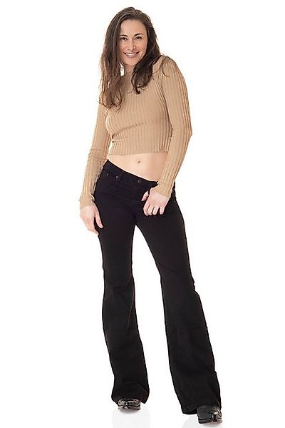 Comycom Bootcut-Jeans Damen STAR CUT BLACK ONE günstig online kaufen