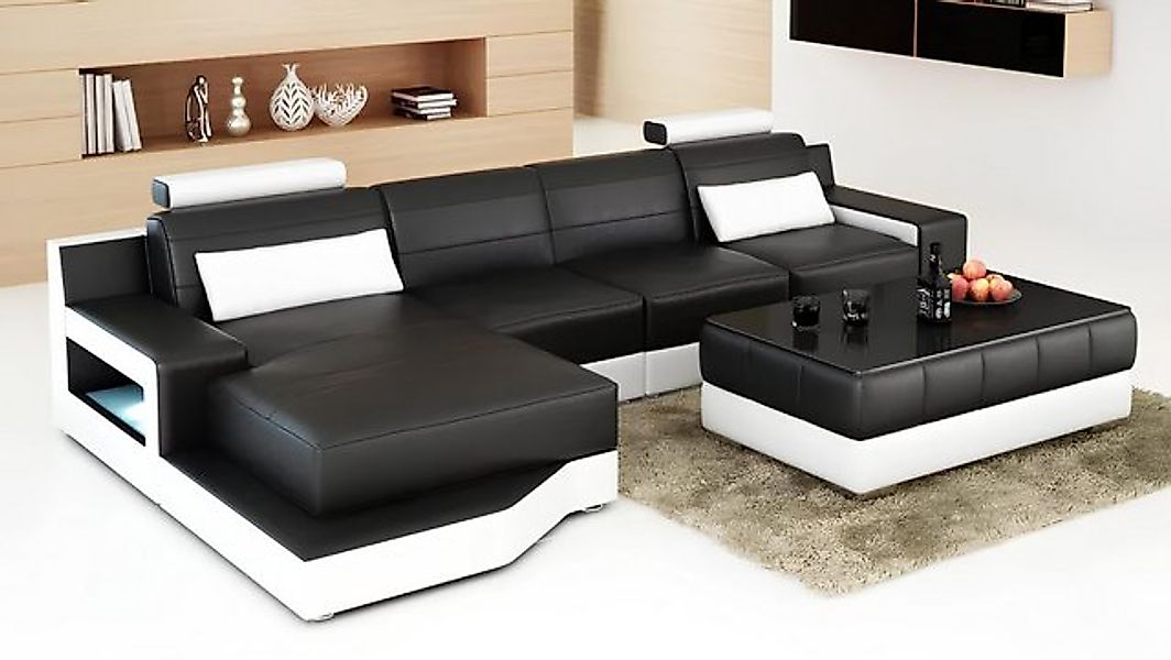 Xlmoebel Ecksofa Neues 2-teiliges Set mit Ecksofa und Couchtisch in moderne günstig online kaufen