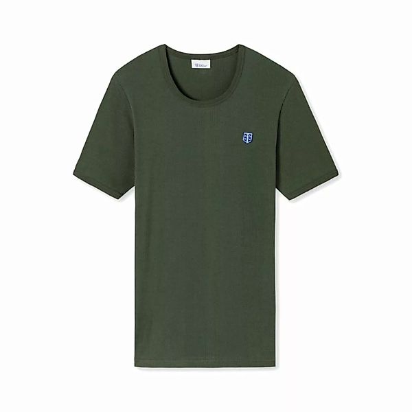 SCHIESSER Revival Herren Shirt - T-Shirt Friedrich, 1/2 Arm, einfarbig, Log günstig online kaufen