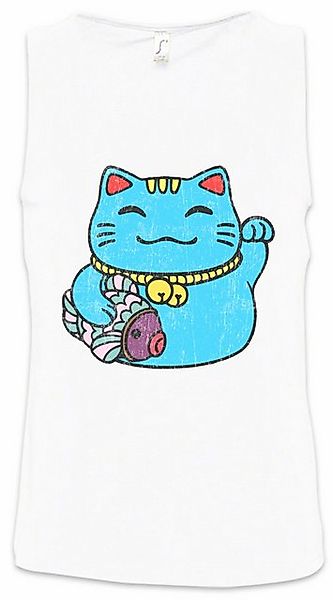 Urban Backwoods Tanktop Maneki Neko III Ärmelloses T-Shirt Winkekatze Manek günstig online kaufen