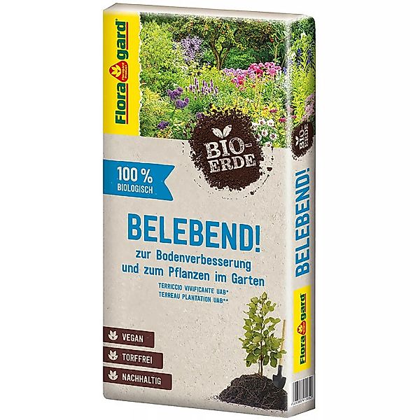Floragard Bio-Spezialerde Belebend 60 l zur Bodenverbesserung günstig online kaufen