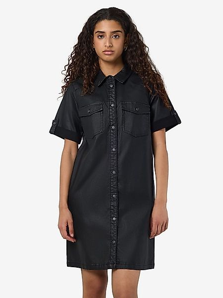 Noisy may Jeanskleid NMNEW SIGNE S/S COATED DENIM DRESS NOOS im Leder-Look günstig online kaufen