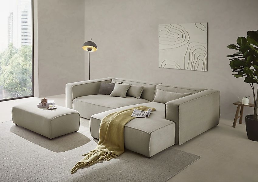 LeGer Home by Lena Gercke Ecksofa "PIARA XXL, L-Form, Schlaffunktion, Cord, günstig online kaufen