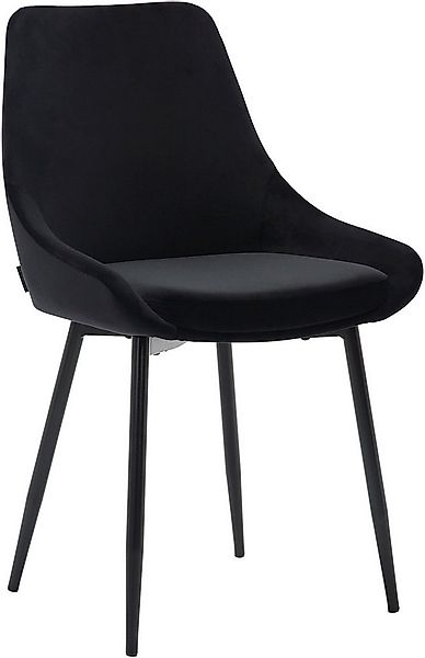 INOSIGN Esszimmerstuhl Niam, Polsterstuhl, 2er Set, schwarze Metallbeine, p günstig online kaufen