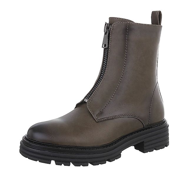 Ital-Design Damen Freizeit Plateaustiefelette (87531875) Blockabsatz Stiefe günstig online kaufen