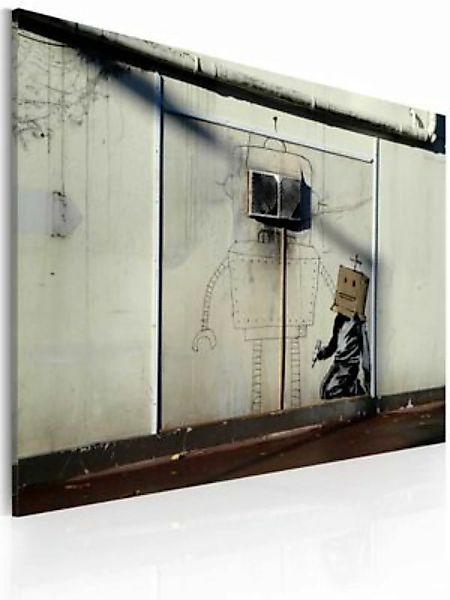 artgeist Wandbild Roboter (Banksy) mehrfarbig Gr. 60 x 40 günstig online kaufen