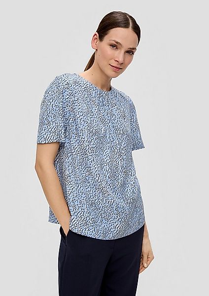 s.Oliver Kurzarmbluse Bluse Bluse aus Viskosemix günstig online kaufen