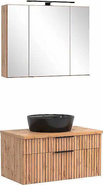 welltime Badmöbel-Set »Welltime, Carlton Waschtisch-Set, 80 oder 120 cm, ge günstig online kaufen
