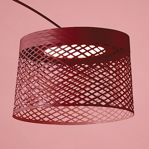 Foscarini Twiggy Grid LED-Bogenleuchte, karminrot günstig online kaufen