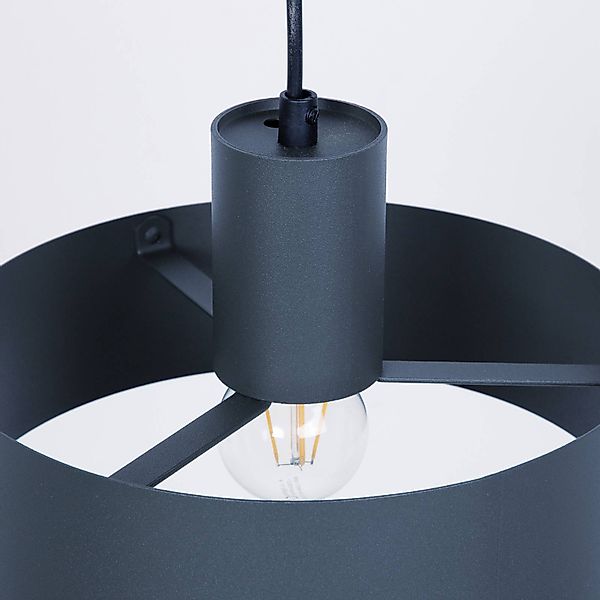 Hängeleuchte Rif M, anthrazit, 1-flammig, Ø 25 cm, Stahl günstig online kaufen
