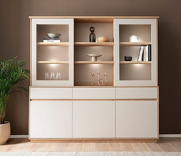 Home affaire Buffet Sonora, moderner Hochschrank, Buffetschrank in Kaschmir günstig online kaufen