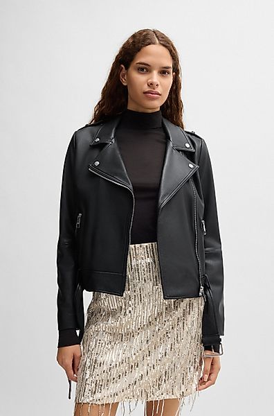 BOSS ORANGE Lederjacke Sameli Premium Damenmode günstig online kaufen
