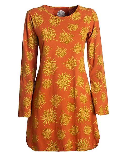 Vishes Tunikakleid Langarm Damen Blumen-Tunika Shirt-Kleid günstig online kaufen