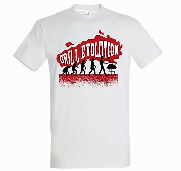 Youth Designz T-Shirt Grillen Evolution Herren Shirt mit lustigem Frontprin günstig online kaufen