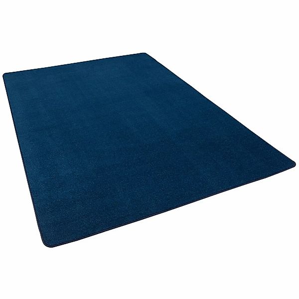 Snapstyle Trend Velours Teppich Joy Dunkelblau 160x160cm günstig online kaufen