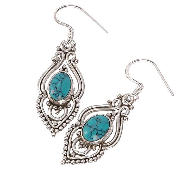 Guru-Shop Paar Ohrhänger Boho Silberohrring, indische günstig online kaufen