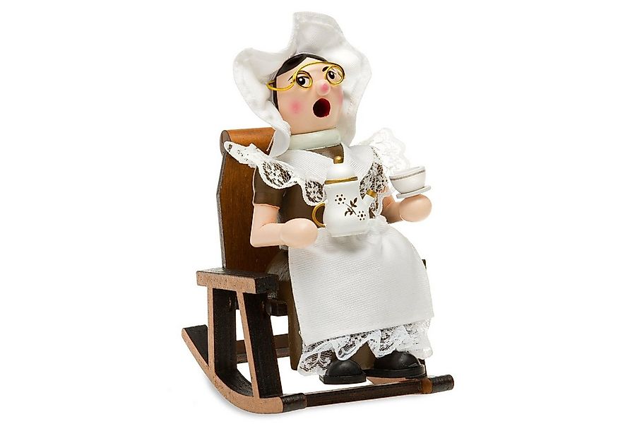 SIKORA Weihnachtsfigur RM-F Räuchermännchen aus Holz Oma oder Opa im Schauk günstig online kaufen