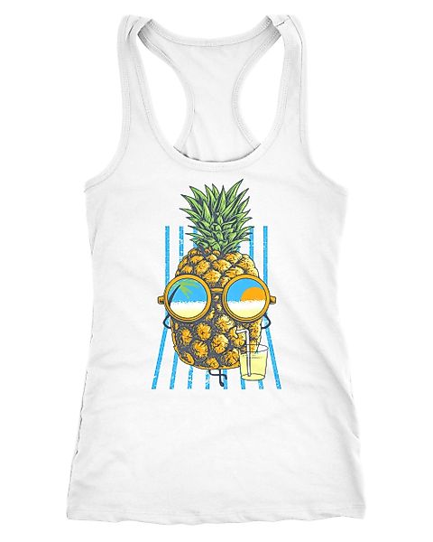 Neverless Tanktop Damen Tank-Top chilling Ananas günstig online kaufen