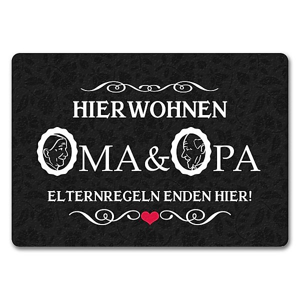 speecheese Fußmatte Hier wohnen Oma & günstig online kaufen
