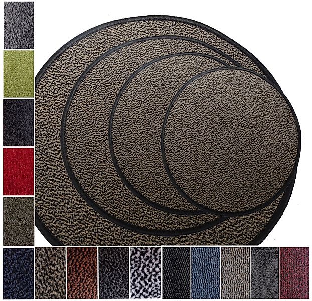 Mertex Fußmatte Schmutzfangmatte mit Kettelkante in vielen Größen, rund günstig online kaufen