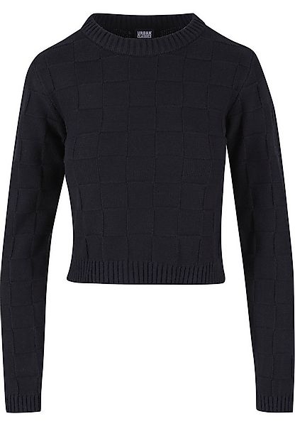 URBAN CLASSICS Sweatshirt Urban Classics Damen Ladies Check Knit Sweater (1 günstig online kaufen