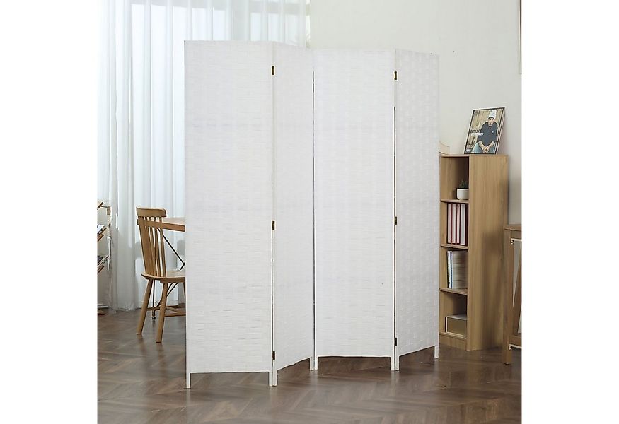Makika Paravent Trennwand Raumteiler Papiergewebe Faltbar - Natur günstig online kaufen