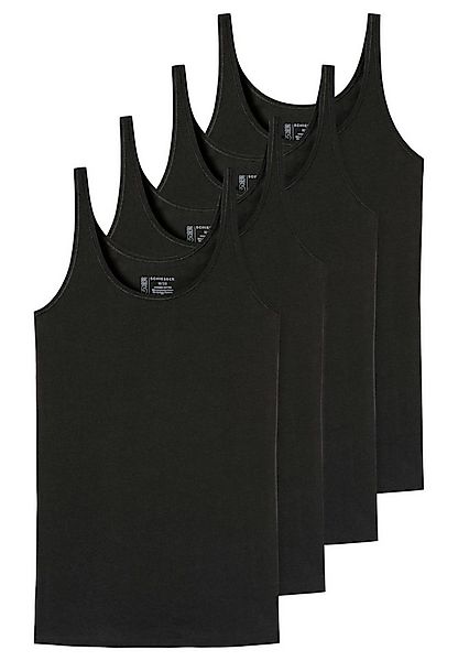 Schiesser Unterhemd 4er Pack 95/5 Organic Cotton (Spar-Set, 4-St) Unterhemd günstig online kaufen