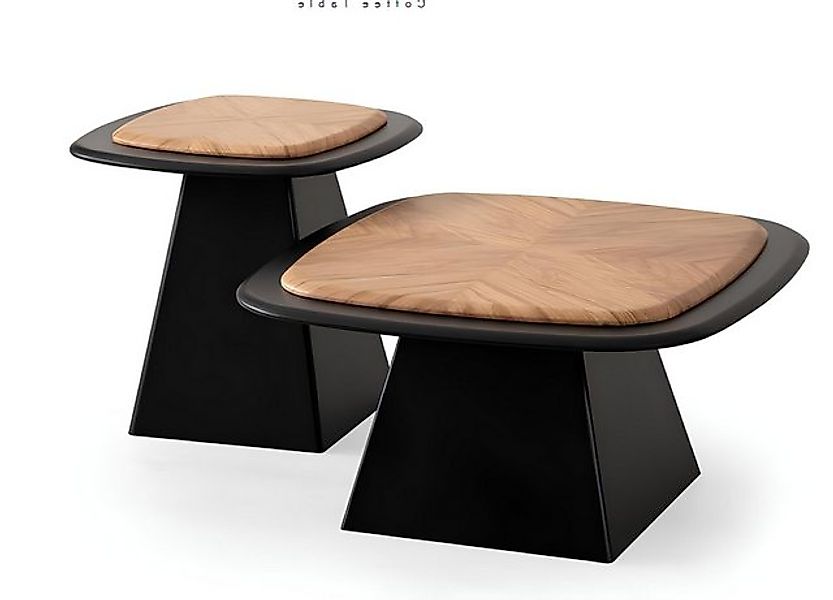Xlmoebel Sofa Set von Designer Beistelltischen - 2 Tische aus Holz, zeitgem günstig online kaufen