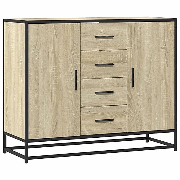 vidaXL Sideboard Sonoma-Eiche 92x35x76 cm Holzwerkstoff 3300826 günstig online kaufen